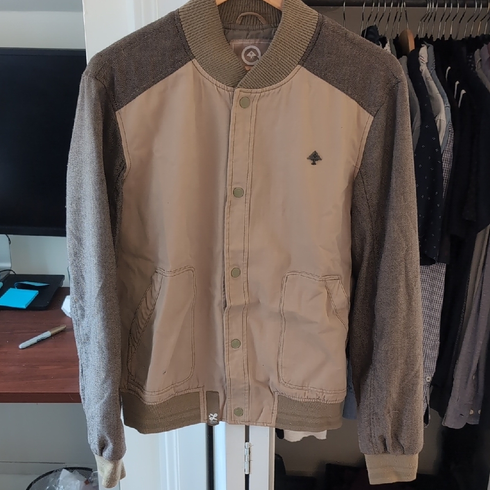LRG Men's Tan and Brown Jacket